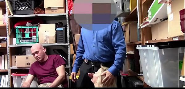  Girlfriend Fucked By officer For Shoplifting While Her BF Sits Beside